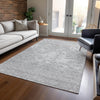 Piper Looms Chantille Modern ACN653 Silver Area Rug Lifestyle Image Feature