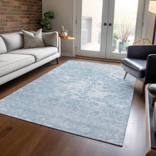 Piper Looms Chantille Modern ACN653 Sky Area Rug Lifestyle Image Feature