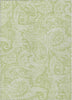 Piper Looms Chantille Paisley ACN654 Aloe Area Rug