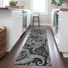 Piper Looms Chantille Paisley ACN654 Black Area Rug