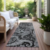 Piper Looms Chantille Paisley ACN654 Black Area Rug