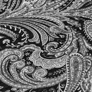 Piper Looms Chantille Paisley ACN654 Black Area Rug