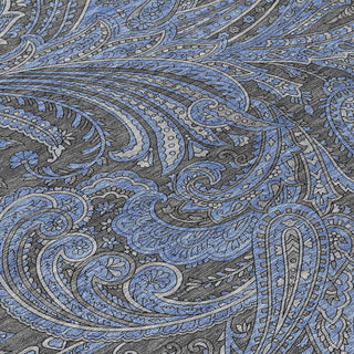 Piper Looms Chantille Paisley ACN654 Charcoal Area Rug