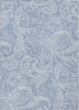 Piper Looms Chantille Paisley ACN654 Denim Area Rug