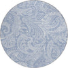 Piper Looms Chantille Paisley ACN654 Denim Area Rug