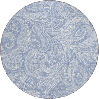 Piper Looms Chantille Paisley ACN654 Denim Area Rug