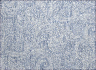 Piper Looms Chantille Paisley ACN654 Denim Area Rug