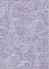 Piper Looms Chantille Paisley ACN654 Lavender Area Rug