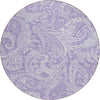 Piper Looms Chantille Paisley ACN654 Lavender Area Rug