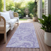 Piper Looms Chantille Paisley ACN654 Lavender Area Rug