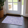 Piper Looms Chantille Paisley ACN654 Lavender Area Rug