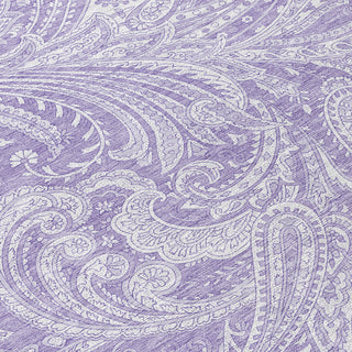 Piper Looms Chantille Paisley ACN654 Lavender Area Rug