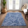 Piper Looms Chantille Paisley ACN654 Navy Area Rug