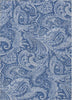 Piper Looms Chantille Paisley ACN654 Navy Area Rug