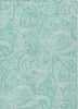 Piper Looms Chantille Paisley ACN654 Teal Area Rug