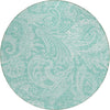 Piper Looms Chantille Paisley ACN654 Teal Area Rug