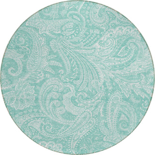 Piper Looms Chantille Paisley ACN654 Teal Area Rug