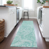 Piper Looms Chantille Paisley ACN654 Teal Area Rug