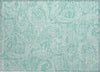 Piper Looms Chantille Paisley ACN654 Teal Area Rug