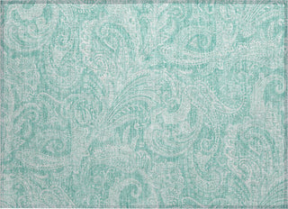 Piper Looms Chantille Paisley ACN654 Teal Area Rug