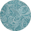 Piper Looms Chantille Paisley ACN654 Turquoise Area Rug