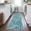 Piper Looms Chantille Paisley ACN654 Turquoise Area Rug