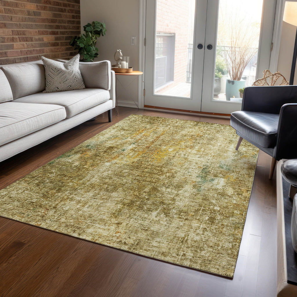 Piper Looms Chantille Abstract ACN655 Brown Area Rug Lifestyle Image Feature