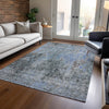 Piper Looms Chantille Abstract ACN655 Gray Area Rug Lifestyle Image Feature