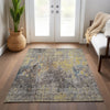 Piper Looms Chantille Abstract ACN655 Mocha Area Rug