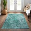 Piper Looms Chantille Abstract ACN655 Teal Area Rug