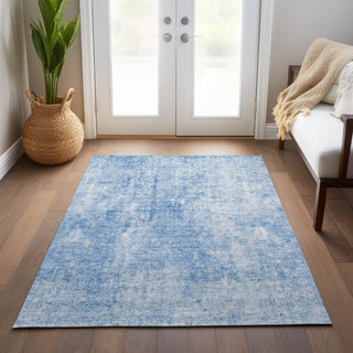 Piper Looms Chantille Abstract ACN656 Blue Area Rug