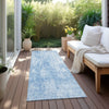 Piper Looms Chantille Abstract ACN656 Blue Area Rug