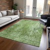 Piper Looms Chantille Abstract ACN656 Olive Area Rug Lifestyle Image Feature