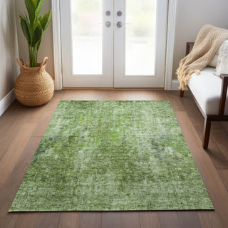 Piper Looms Chantille Abstract ACN656 Olive Area Rug