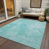 Piper Looms Chantille Abstract ACN656 Teal Area Rug