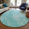 Piper Looms Chantille Abstract ACN656 Teal Area Rug