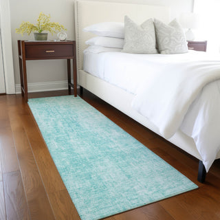 Piper Looms Chantille Abstract ACN656 Teal Area Rug