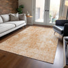 Piper Looms Chantille Abstract ACN656 Terracotta Area Rug Lifestyle Image Feature