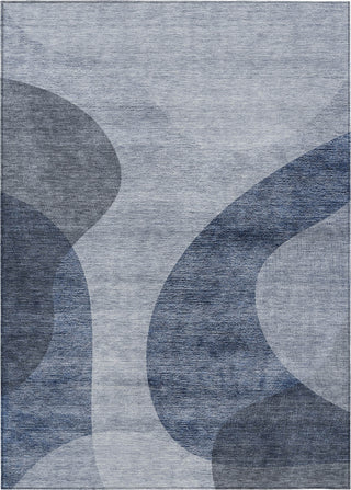 Piper Looms Chantille Art Deco ACN657 Blue Area Rug