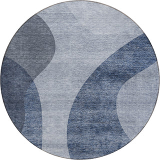 Piper Looms Chantille Art Deco ACN657 Blue Area Rug