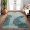 Piper Looms Chantille Art Deco ACN657 Green Area Rug