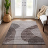 Piper Looms Chantille Art Deco ACN657 Mocha Area Rug