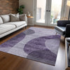 Piper Looms Chantille Art Deco ACN657 Purple Area Rug Lifestyle Image Feature