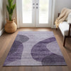 Piper Looms Chantille Art Deco ACN657 Purple Area Rug