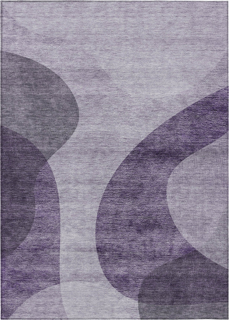 Piper Looms Chantille Art Deco ACN657 Purple Area Rug