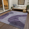 Piper Looms Chantille Art Deco ACN657 Purple Area Rug