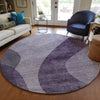 Piper Looms Chantille Art Deco ACN657 Purple Area Rug