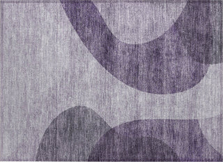 Piper Looms Chantille Art Deco ACN657 Purple Area Rug