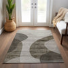 Piper Looms Chantille Art Deco ACN657 Taupe Area Rug