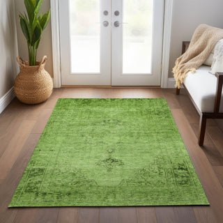 Piper Looms Chantille Oriental ACN658 Aloe Area Rug